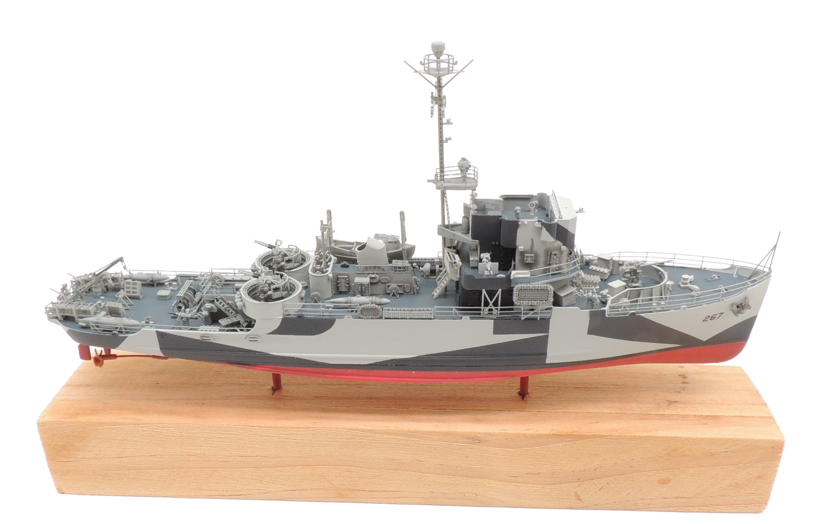 MRY-SFW Maquette De Dragueur De Mines Classe Agressive – US Navy 1/1000, Kit Résine 3D à Peindre Et Assembler